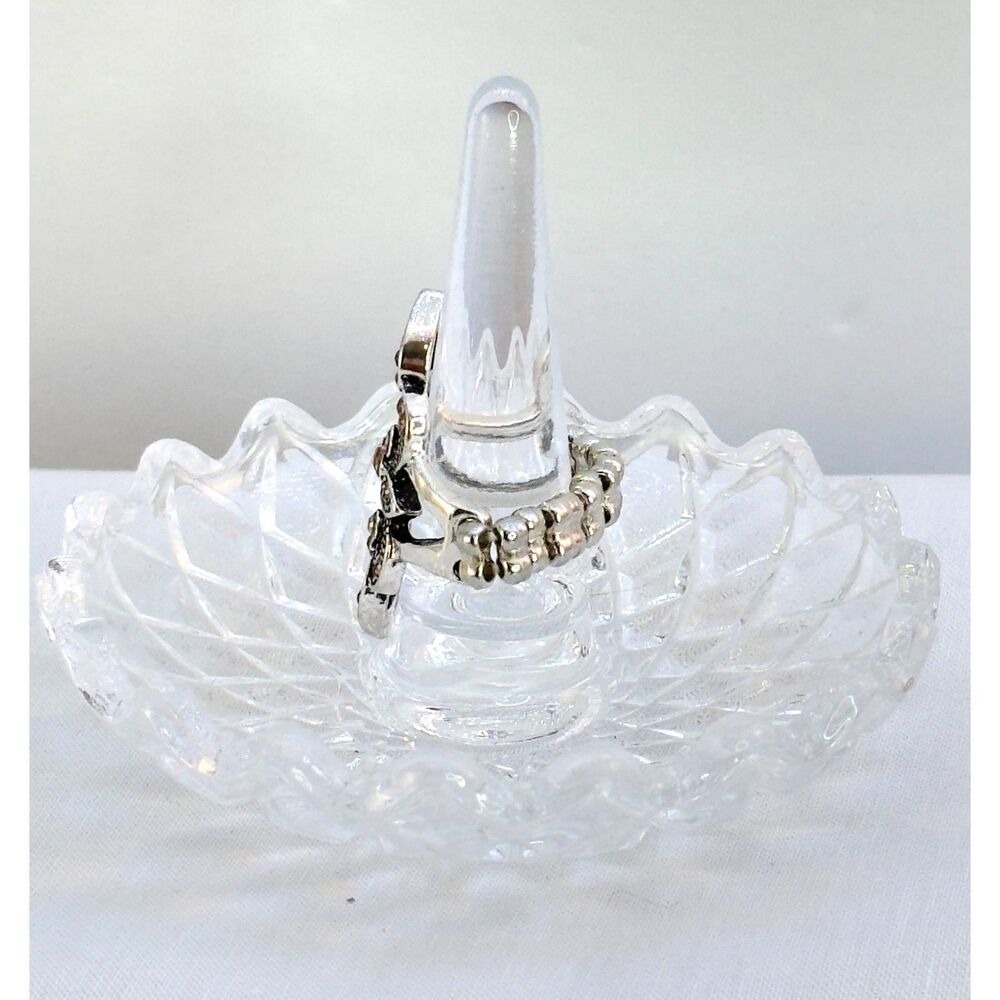 Marcasite Style Champagne color Adjustable Ring - Picture 3 of 5